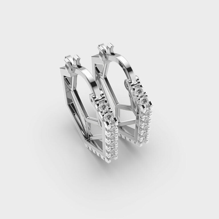 Circle of Life Diamond Hoops
