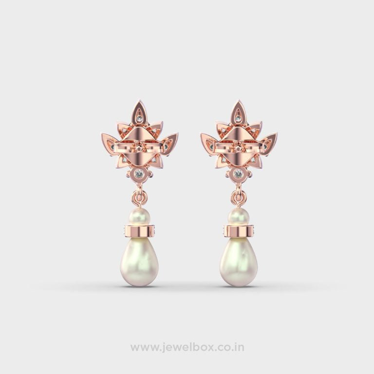 Starry Pearl Drop Earring