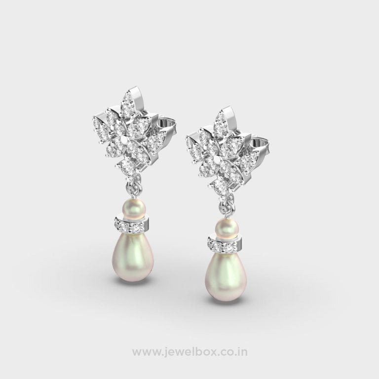 Starry Pearl Drop Earring