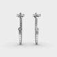 Linear Dangle Diamond Earrings