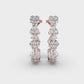 Shimmering Cascade Diamond Hoops