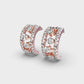 Sleek Radiance Diamond Hoops
