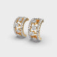 Sleek Radiance Diamond Hoops