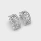 Sleek Radiance Diamond Hoops