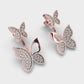 Pretty Butterfly Diamond Earrings