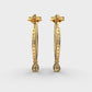 Linear Drop Diamond Earrings