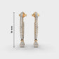 Linear Drop Diamond Earrings