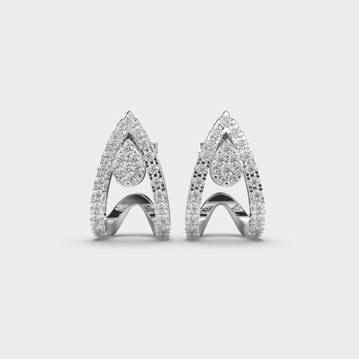 Wings of Fire Diamond Earrings