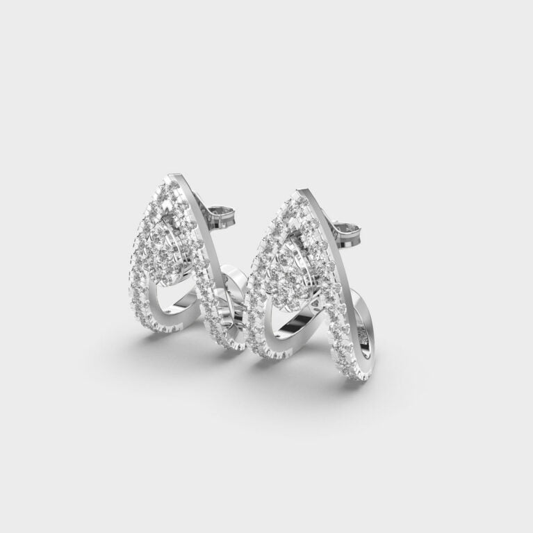 Wings of Fire Diamond Earrings