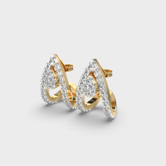 Wings of Fire Diamond Earrings