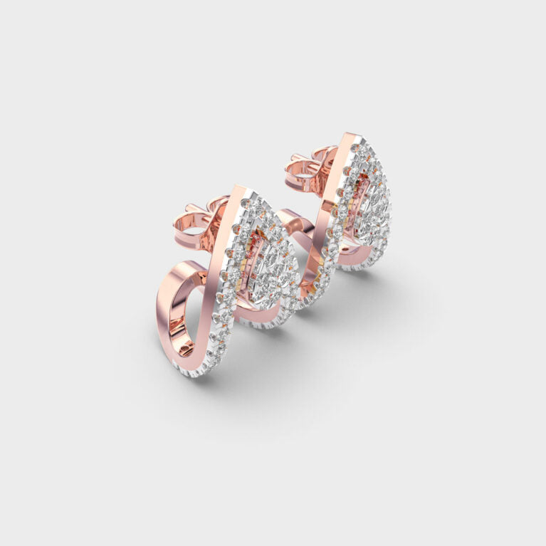 Wings of Fire Diamond Earrings