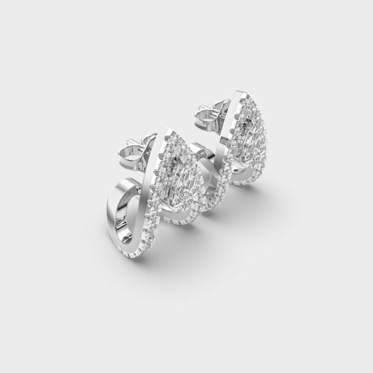 Wings of Fire Diamond Earrings