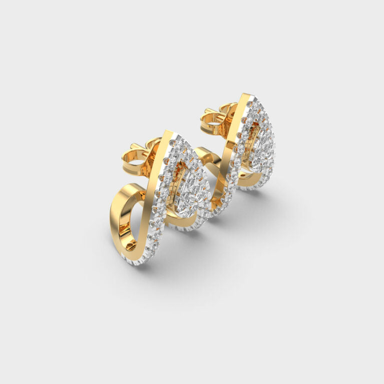 Wings of Fire Diamond Earrings