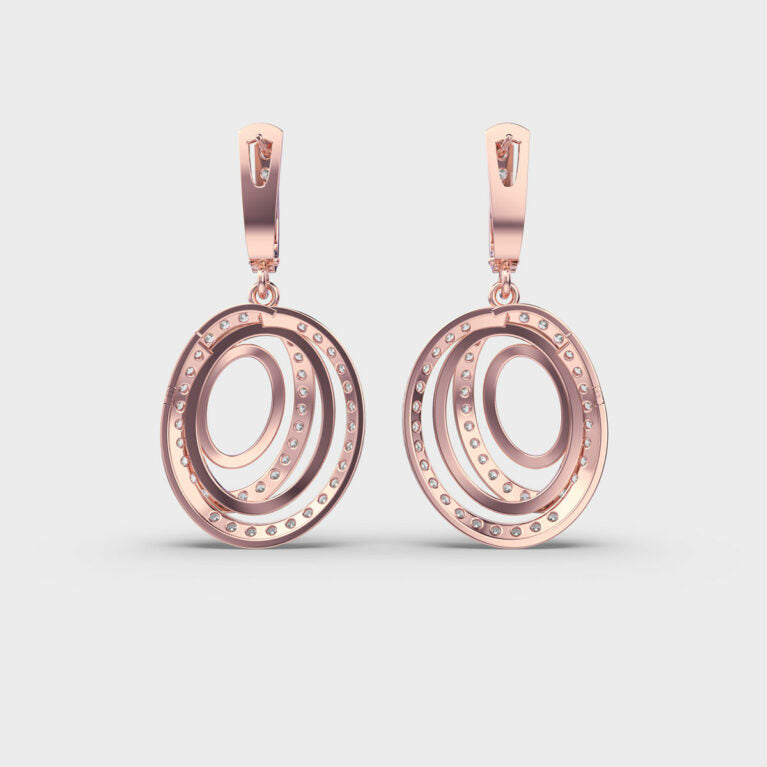 Circle Charmer Diamond Earrings