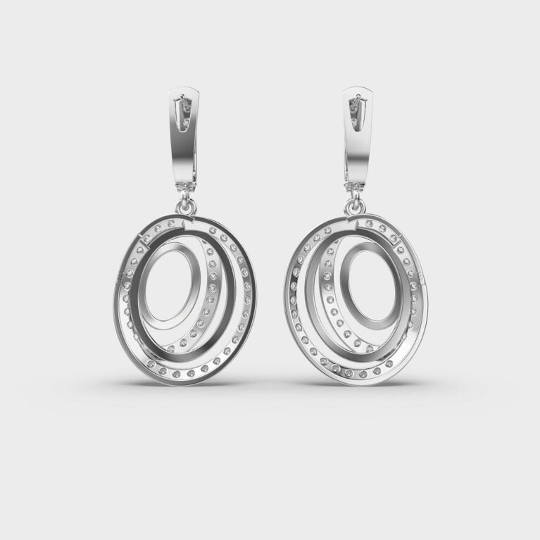 Circle Charmer Diamond Earrings