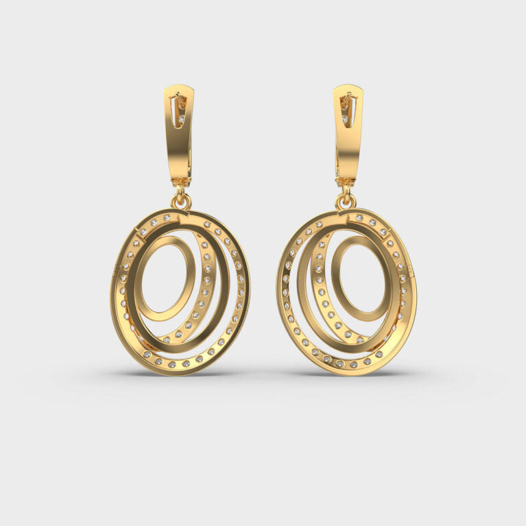Circle Charmer Diamond Earrings