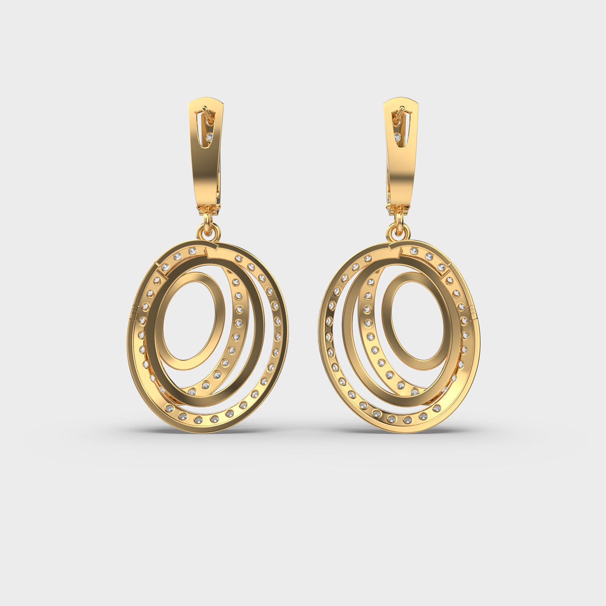 Circle Charmer Diamond Earrings