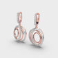 Circle Charmer Diamond Earrings