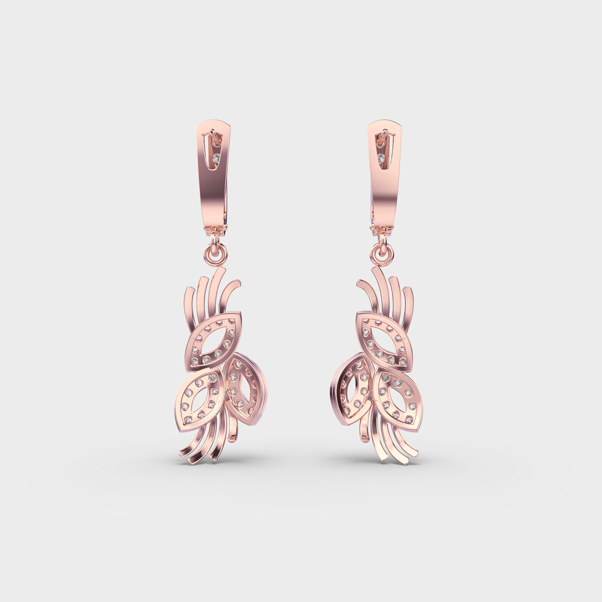 Elegant Posy Diamond Earrings