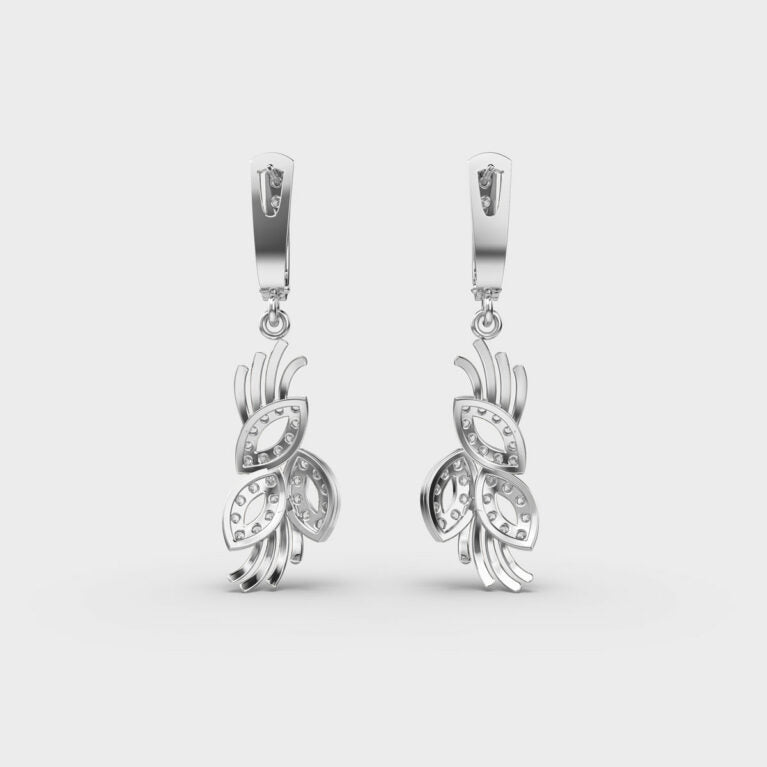 Elegant Posy Diamond Earrings