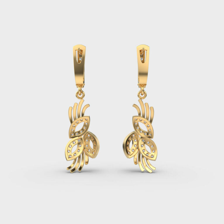 Elegant Posy Diamond Earrings