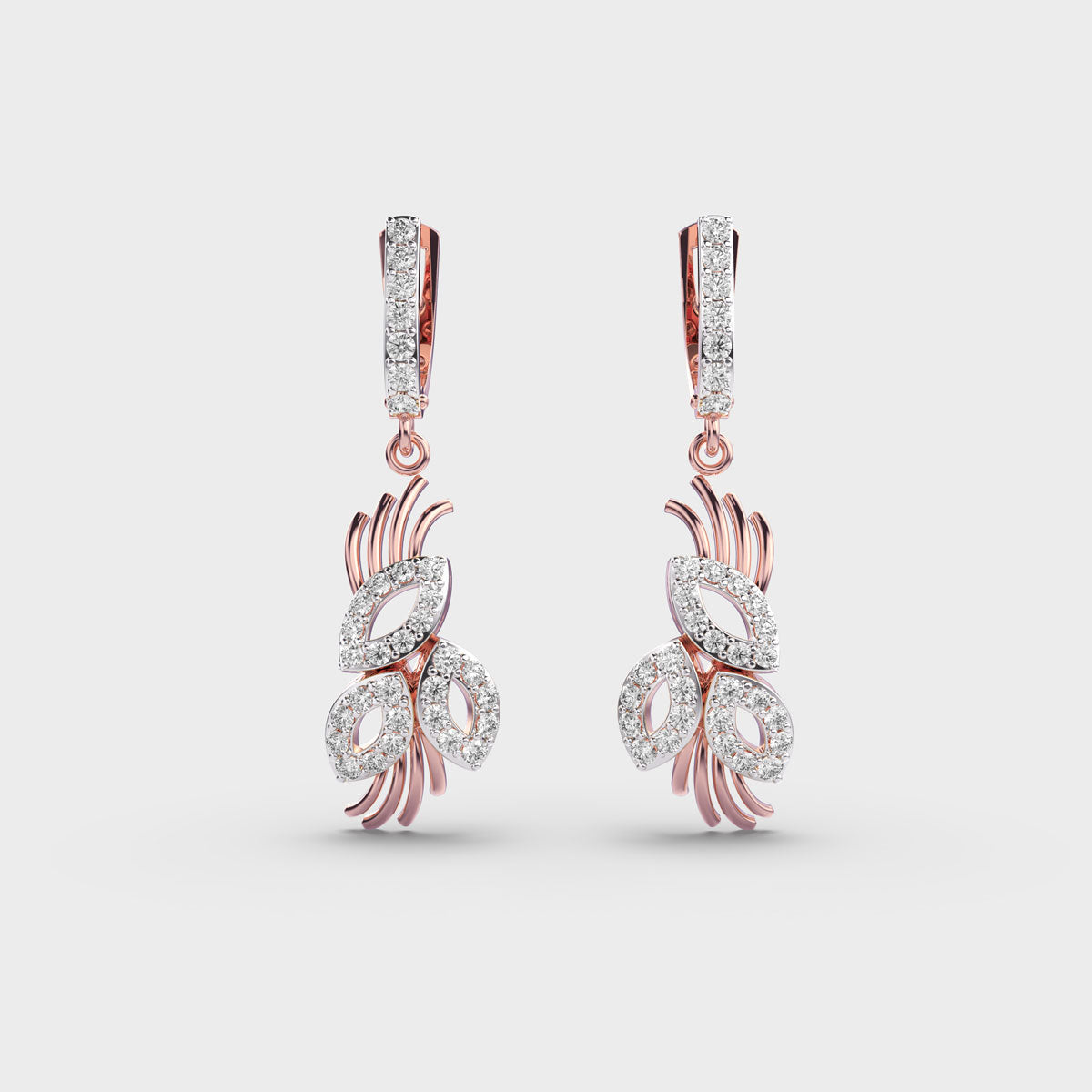 Elegant Posy Diamond Earrings