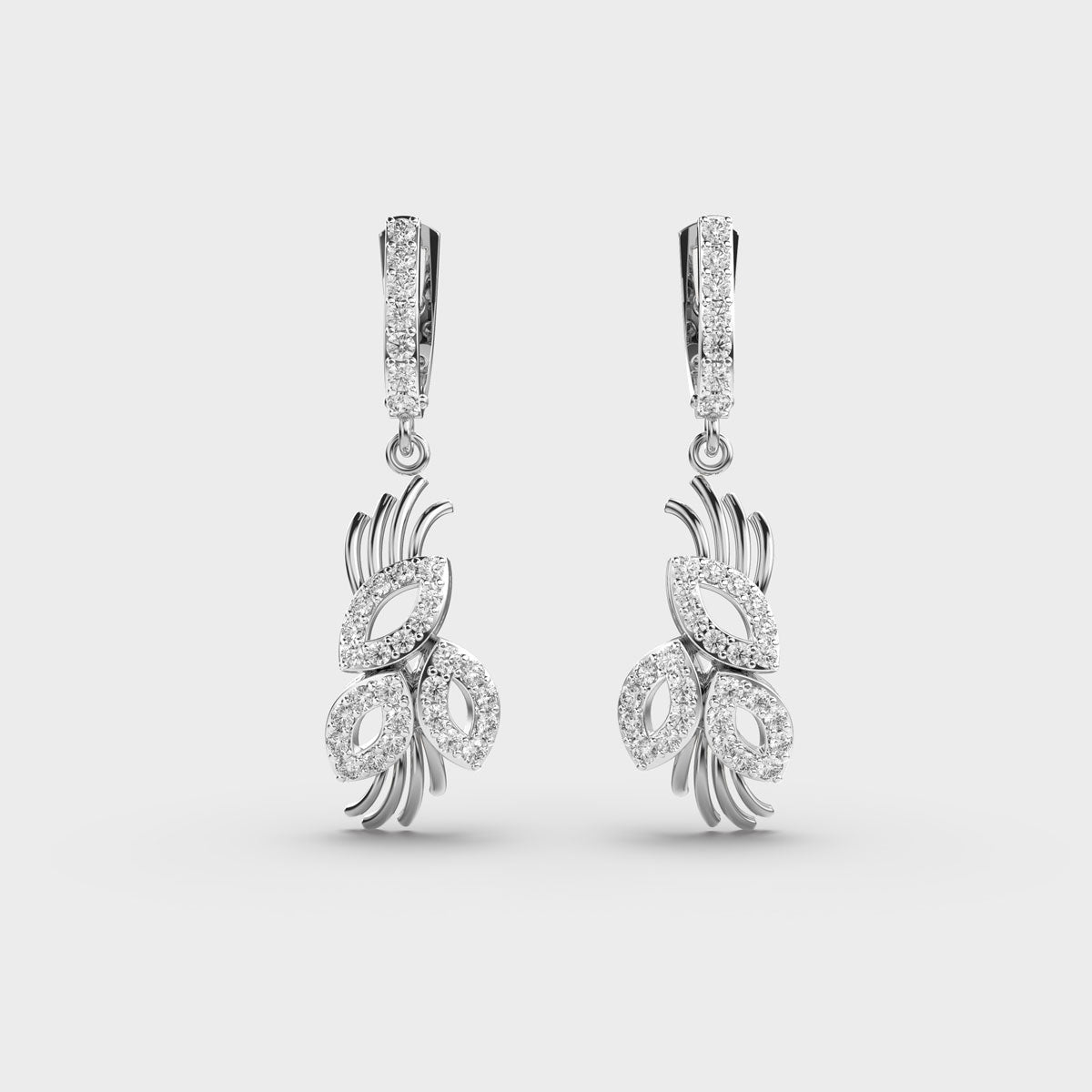 Elegant Posy Diamond Earrings