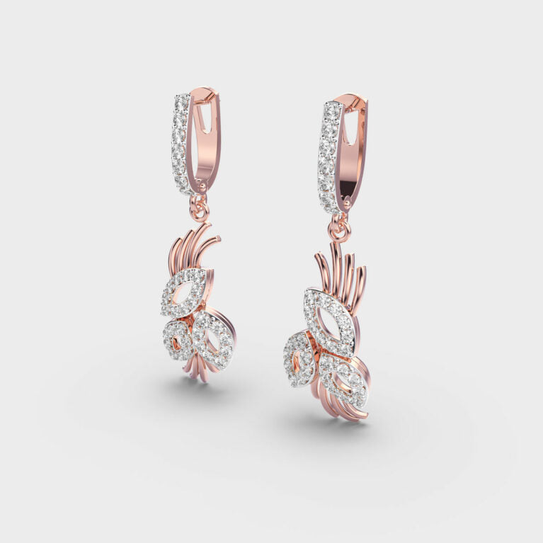 Elegant Posy Diamond Earrings
