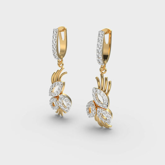 Elegant Posy Diamond Earrings