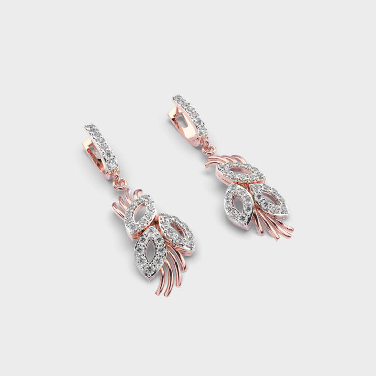 Elegant Posy Diamond Earrings