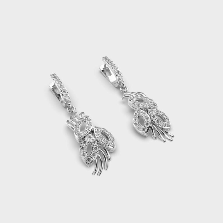 Elegant Posy Diamond Earrings