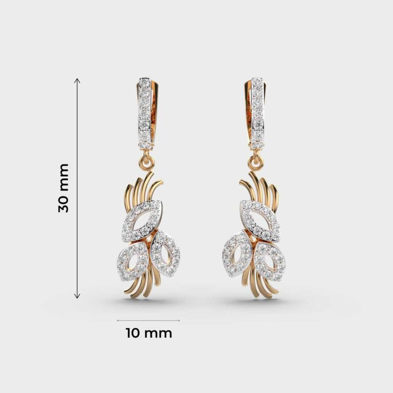 Elegant Posy Diamond Earrings