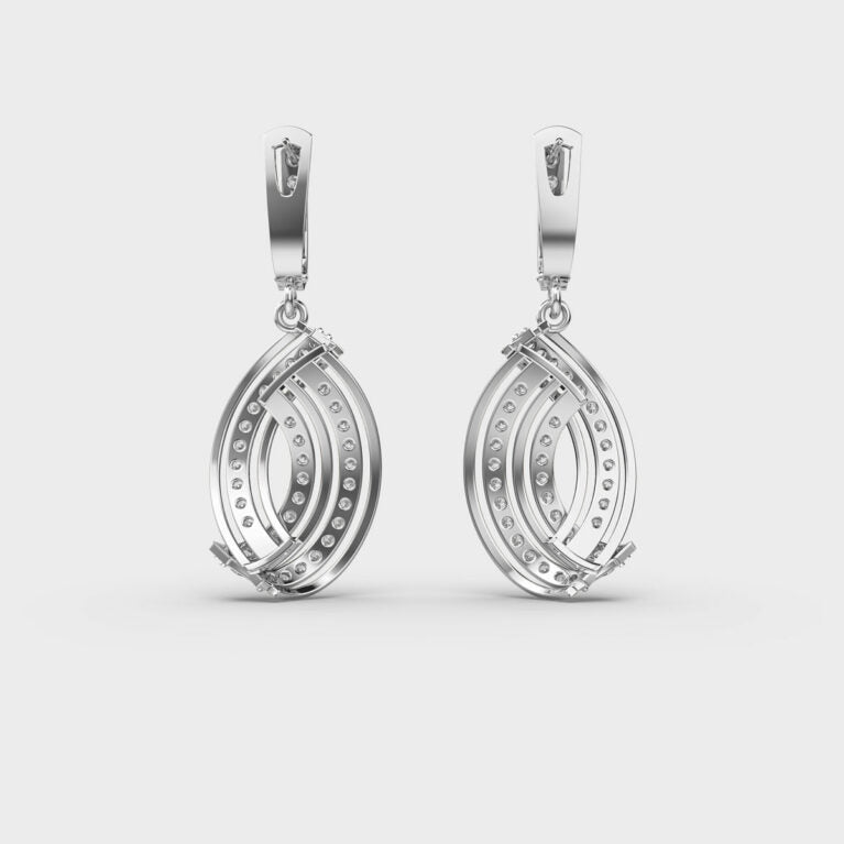 Infinite Twirl Diamond Earrings