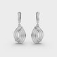 Infinite Twirl Diamond Earrings