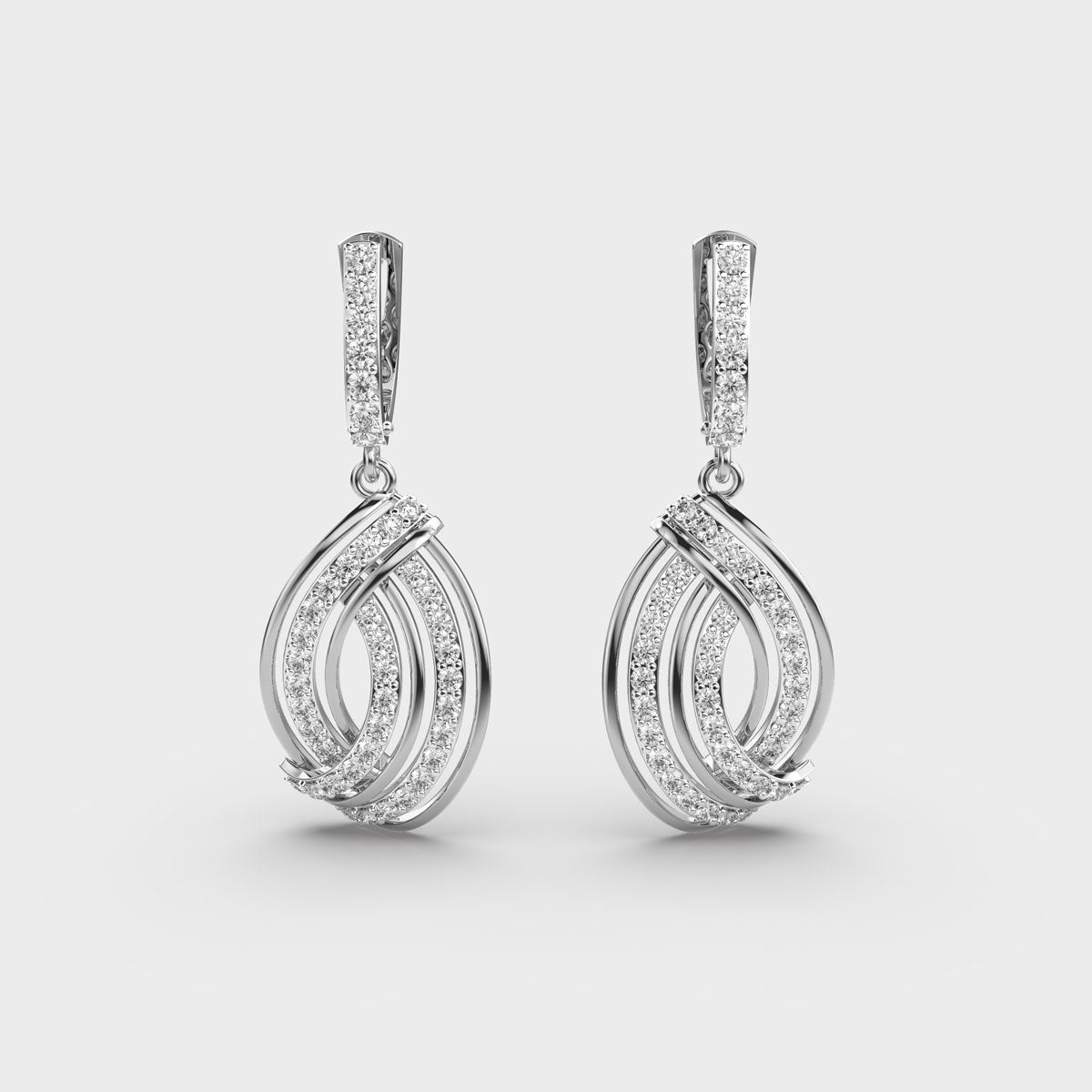 Infinite Twirl Diamond Earrings