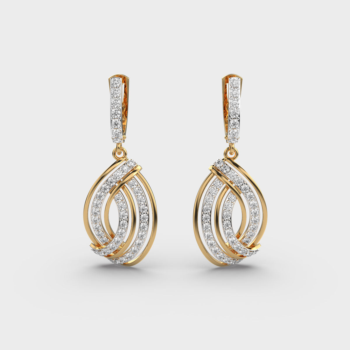 Infinite Twirl Diamond Earrings