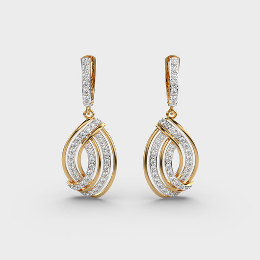 Infinite Twirl Diamond Earrings