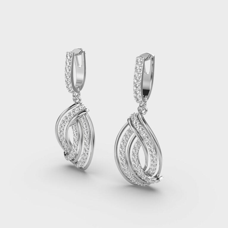 Infinite Twirl Diamond Earrings