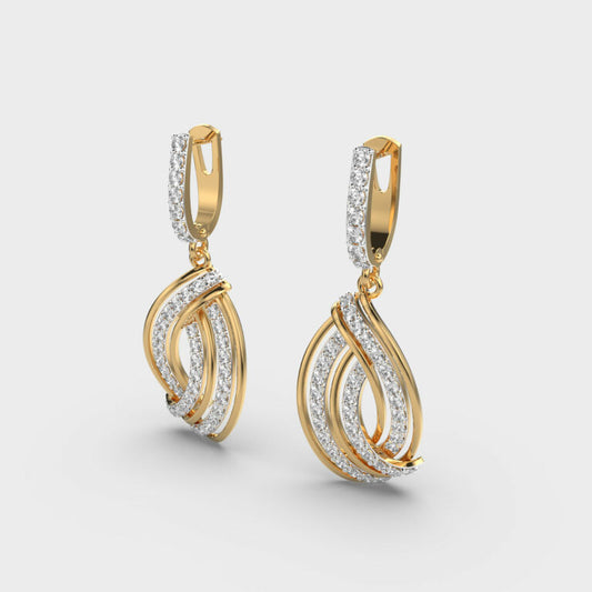 Infinite Twirl Diamond Earrings