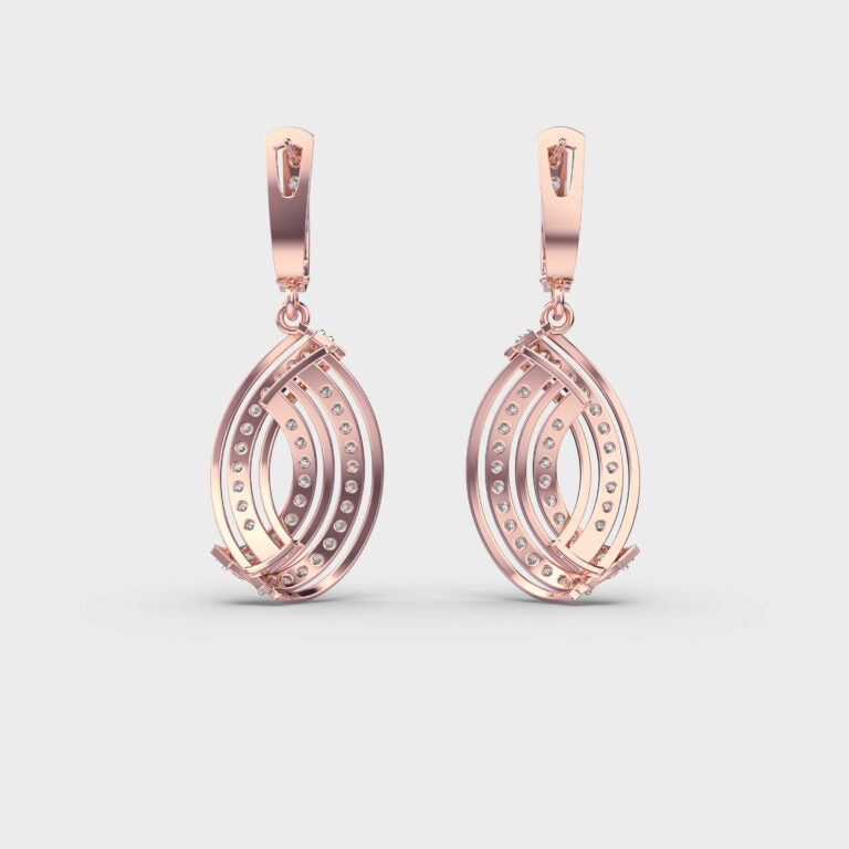 Infinite Twirl Diamond Earrings