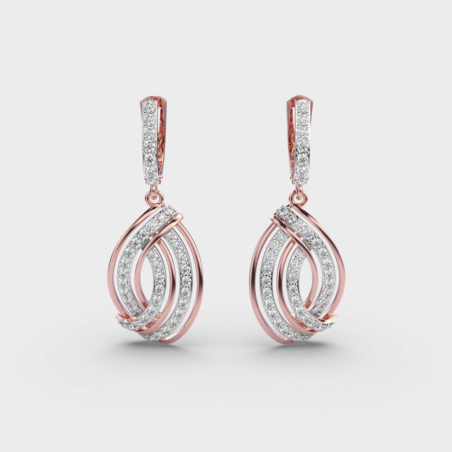 Infinite Twirl Diamond Earrings