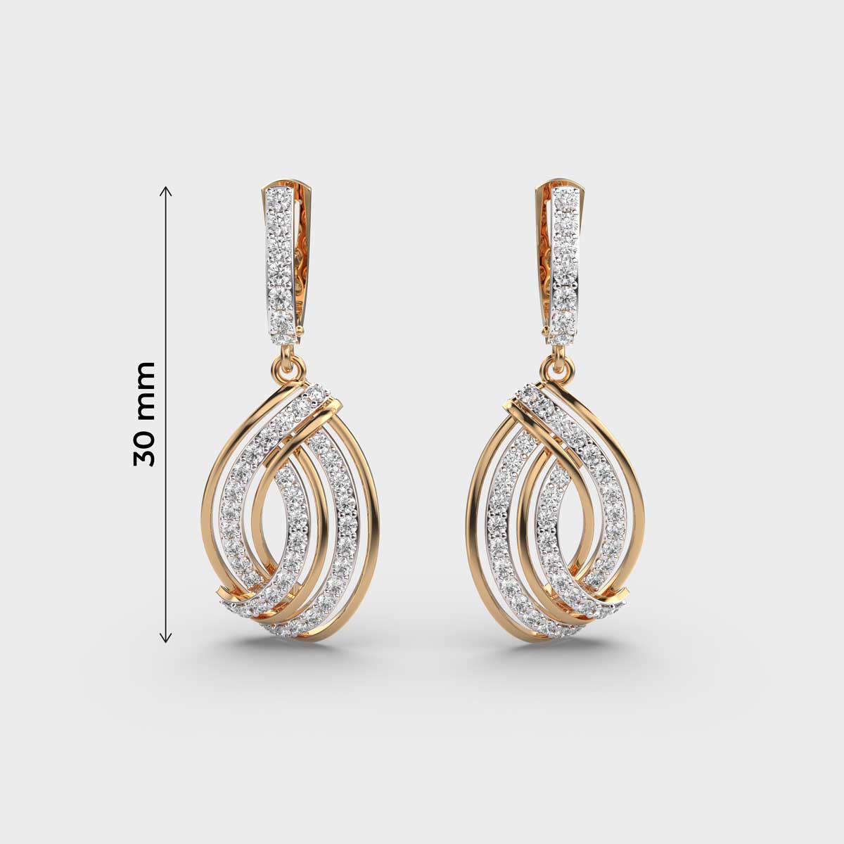 Infinite Twirl Diamond Earrings
