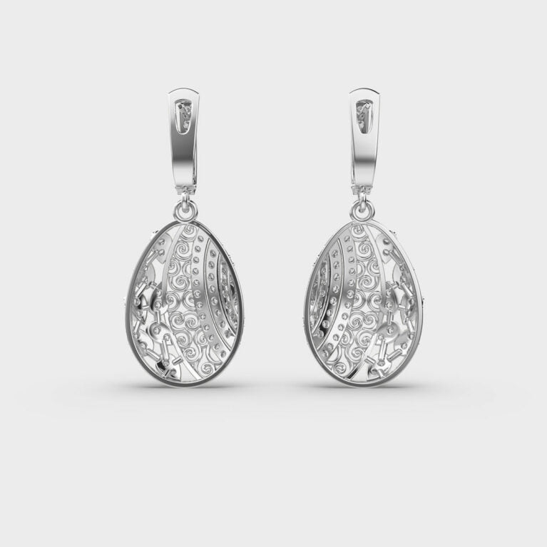 Delicate Dewdrops Diamond Earrings