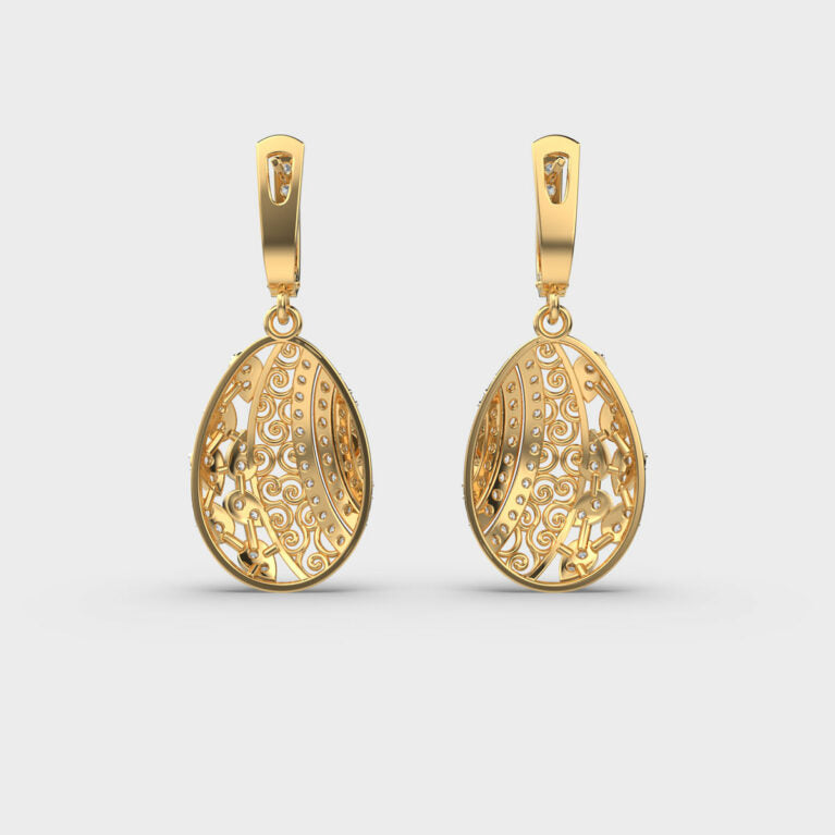 Delicate Dewdrops Diamond Earrings