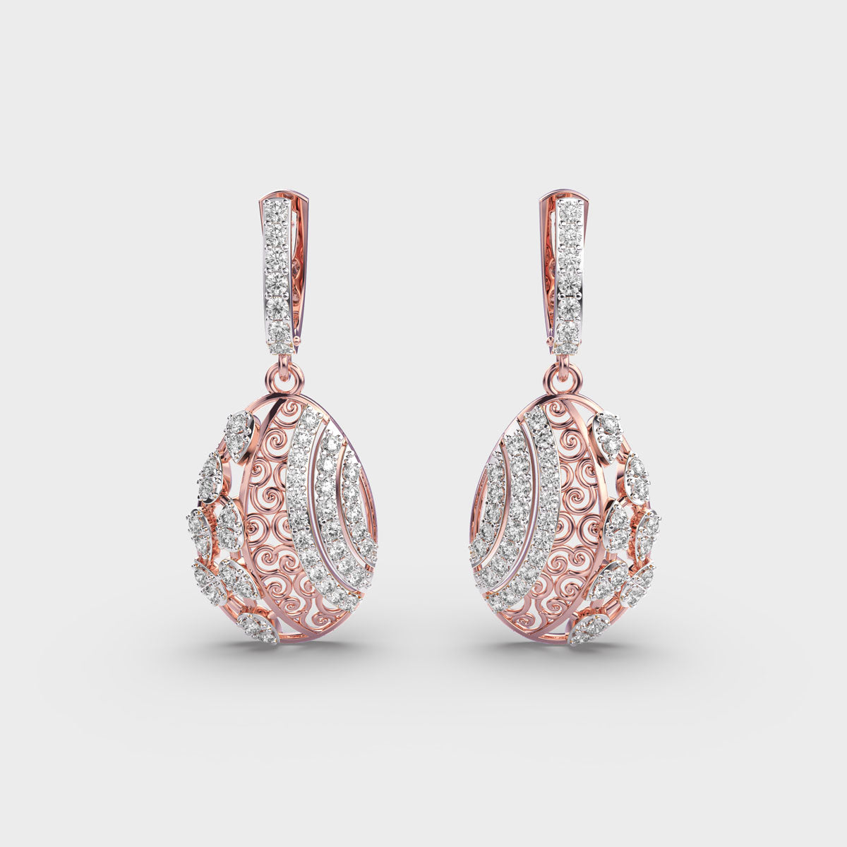 Delicate Dewdrops Diamond Earrings