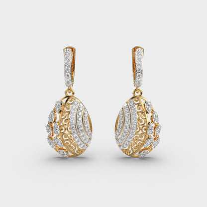 Delicate Dewdrops Diamond Earrings