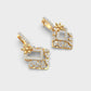 Multisquare Bloom Diamond Earrings