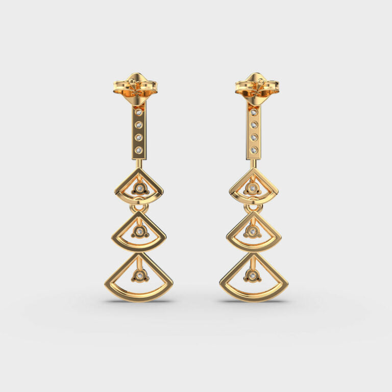 Lingering Drops Diamond Earrings