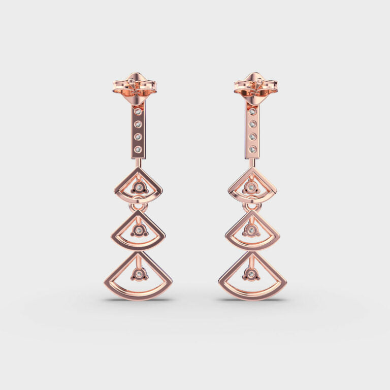 Lingering Drops Diamond Earrings