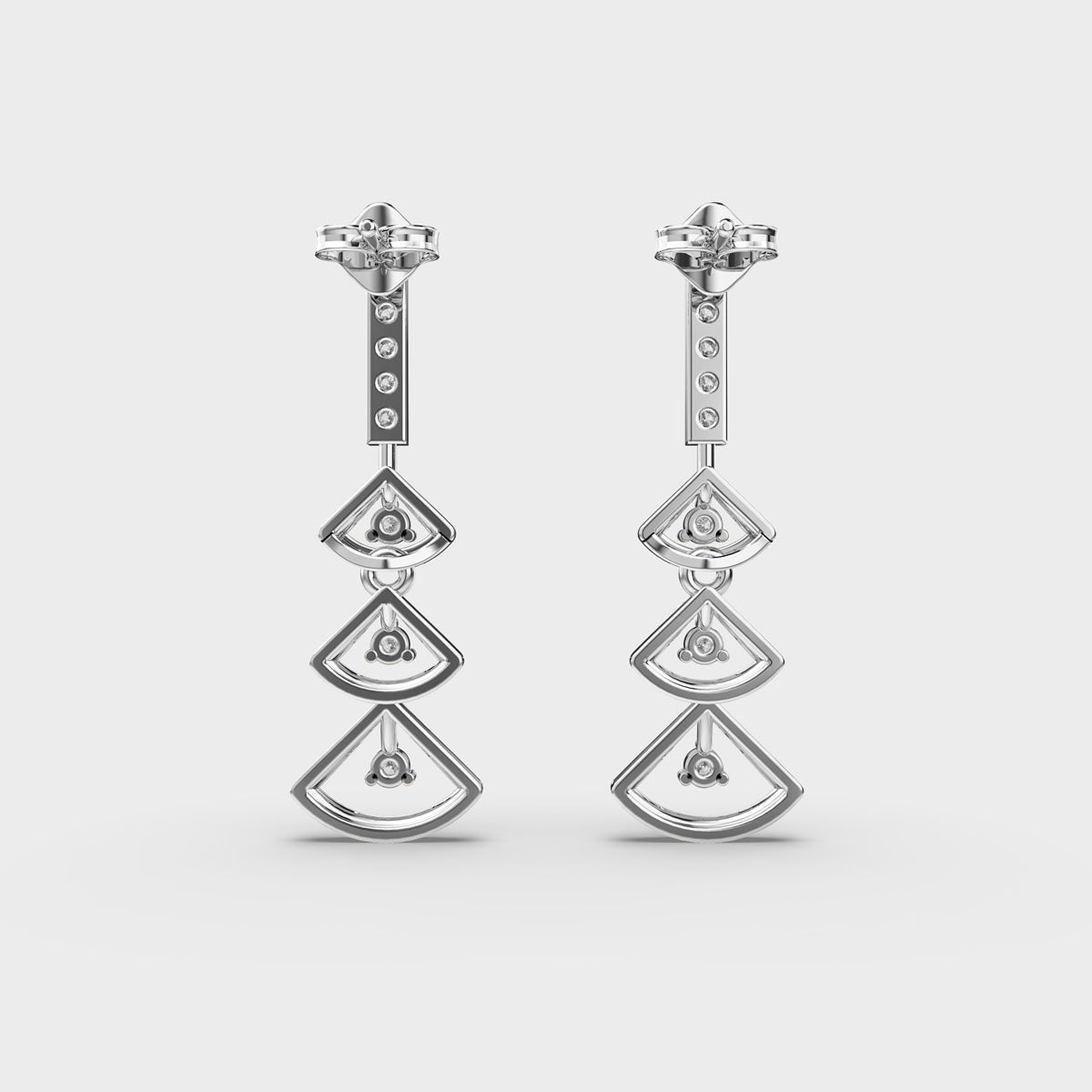 Lingering Drops Diamond Earrings